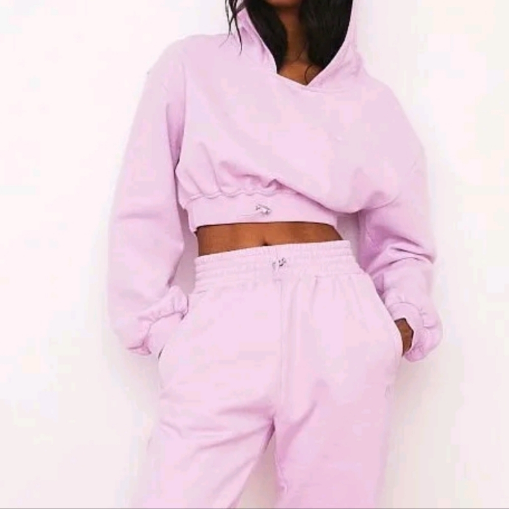 For The Love Of Lemons Size Large Oversized Cropped Hoodie - Picture 4 of 11